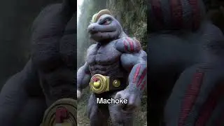 Real life Machop evolving into Machamp #pokemon #anime #ai #machamp #machoke #machop