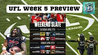 UFL Week 5 Preview: Week 4 Ratings & Rankings, Week 5 Odds Preview - EP.20