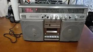Test und Reparatur eines Telefunken Stereo Radiorecorder CR 100 Ghettoblaster,  Boombox.