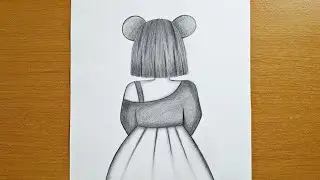 Very Easy Girl Drawing  || Girl Drawing Step By Step || Girl Drawing Step By Step