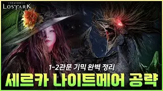 세르카 나이트메어 1-2관문 통합 공략 (대난투 저가, 간파 패턴 포함) [로스트아크]