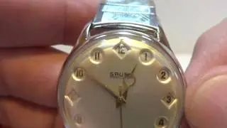 Vintage Gruen Airflight military automaton 24 hour dial watch