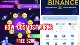 Cosmos free paying platform: how to make $200 from EVM token for free #makingmoneyonline