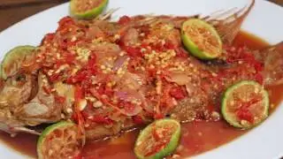 RESEP PECAK IKAN BUMBU KHAS BETAWI | MUJAIR MAS GURAME IKAN NILA PECAK IKAN BANDENG MUKBANG