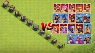 Giant cannon family vs super troops attack clashofclans game 