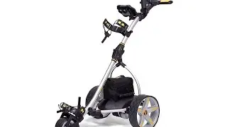 Bat-Caddy X3 Electric Push Cart w/ Free Accessory Kit, Silver, 35Ah SLA