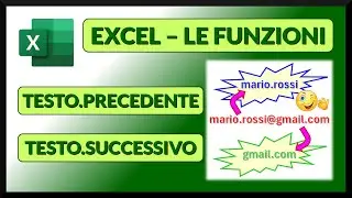 #42 MS Excel - Le funzioni di testo TESTO.PRECEDENTE, TESTO.SUCCESSIVO