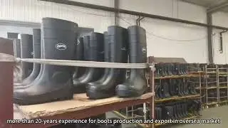Knee High Rain Boots Oil Resistant Blue PVC Waterproof Footwear