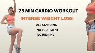 Burn Fat Fast: 25 Min Standing HIIT Anyone Can Do | No Equipment at Home