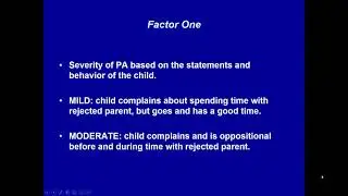 Five Factor Model For Diagnosis of Parental Alienation