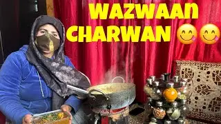 WAZWAAN  CHARWAN 😋||kashmiri charwan 😍||gar me charwan kis tara banaye ||home made Kashmiri wazwan 😋