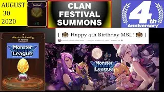 4th Anniversary Clan Festival! Monster Super League! CHECK OUT THESE RATES!