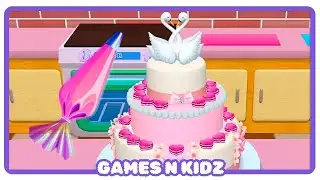 Fun 3D Cake Cooking Game My Bakery Empire Color, Decorate & Serve Cakes - Hearts, Flowers, Swan Cake