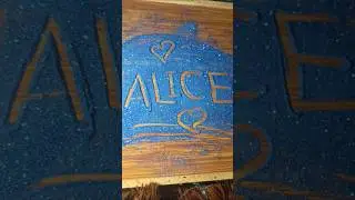 ALICE Name hand Writing Art With Love