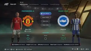 EA SPORTS FC 26 Manchester United-Brighton FA Cup 1/32 final full match 25/26 PS5