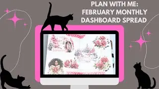 Plan with Me: February Dashboard Spread // SerilynArt YouTube Notebook