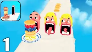 Pancake Run 🥞🍽️🍎 All Levels Gameplay Walkthrough Max Levels 1-40 (Android & iOS)
