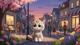 A Hungry Little Cat 🐱 | Cute Tamil Kids Story | Moral Story for Children | @azwatales 