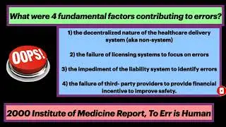 NIS Study Guide: 2000 IOM To Err is Human #Radiology #Residency #CoreExam