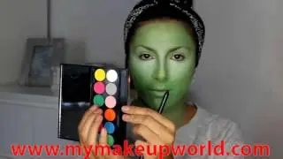 Green Alien Halloween Tutorial   Makeup By Leyla