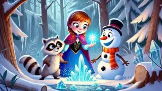 The Snowy Quest ❄️ Anna and Frosty&rsquo;s Magical Journey #winterfairytale #fairytalefantasy #fairy