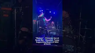Honor opening for @Riversofnihilpa. Next is tour! #metal #liveband #matses #metalband #chironex