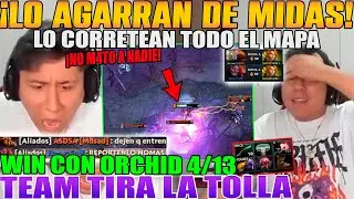 WIN CON ORCHID 4/13! MACARIUS ES AGARRADO D MIDAS, SE FRUSTRA AL NO HACER KILLS X ITEMIZACION DOTA 2
