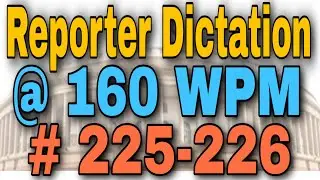160 wpm shorthand dictation | 160 wpm english dictation for Parliamentary Reporter Exam 2020