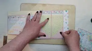 Spring Flowers Scrapbook Album Tutorial Part Three