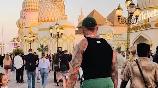 New global village Dubai 2026 walking tour | from sunset night