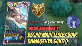 BEST POSITIONING LESLEY FOR TEAM FIGHT | Best Build Emblem Top Global Lesley Mobile Legends
