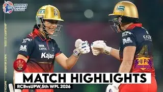 RCB VS UPW FULL MATCH HIGHLIGHTS | TATA WPL 2026 