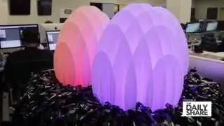 Take a tour of HLN's data-driven art installations