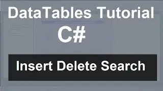 DataTables tutorial in c#.Net | Insert Delete Search in DataTable using c# code | swift learn