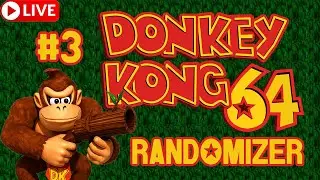 🔴 Donkey Kong 64 DK64 Randomizer! PART 3! Real Nintendo 64 Footage 1440p #donkeykong #roadto500subs