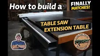 DIY Table Saw Extension Table | Small Shop Upgrade That Finally Matches