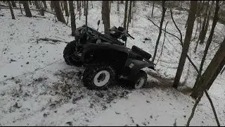 YAMAHA GRIZZLY 700 💥 Podjazdy na śniegu ❄️ Winter trial ❄️