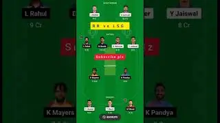 RR vs LSG dream 11 team || rr vs lsg dream 11 prediction today#shorts