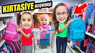 BAHAR BANU ALYA VE ASEL MİRA İLE KIRTASİYE ALIŞVERİŞİ !! OKULA DÖNÜŞ !!