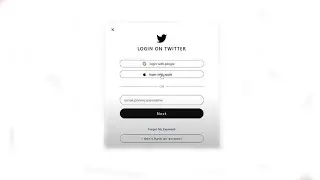 How To Create Twitter Login Page Design Using HTML And CSS