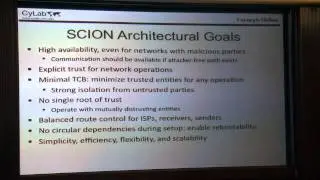 Adrian Perrig - High Resilience Internet Communication