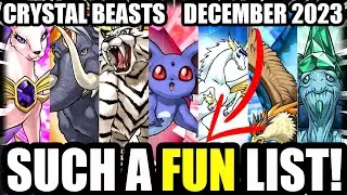 FUN AND GOOD? Crystal Beast Deck Profile | December 2023 | YUGIOH!