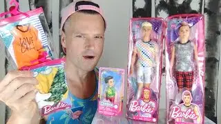 NEW BARBIE BOYS: KEN FASHIONISTAS 174 176 CHELSEA, FASHION PACK FUN DOLL UNBOXING REVIEW SKIN TONES
