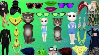 Tallking tom two billu and belli ka funny makeup Comday cartoon video 2023😊😊😊