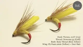 Tying Easy Yellow Sally - Stonefly Isoperla ( Dry Flies ) by BK