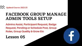 How to Manage Facebook Group Admins Tools and Advance Setting | Tutorials 2022 |