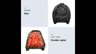 Stock Young Men Outdoor Bomber Jacket Safari Varsity Jacket Airforce Flight Pilot Jacket for Spring