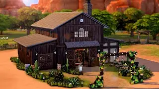 I Built a Rustic Barn Wedding Venue in The Sims 4 [No CC]