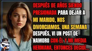 Después de años siendo presionada para dejar a mi marido, nos divorciamos. Una semana después, vi...