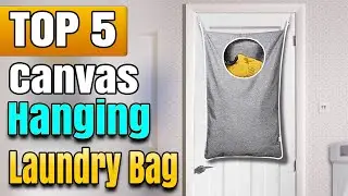 Best Canvas Hanging Laundry Bag for Doors Durable Space Saving With Zipper
